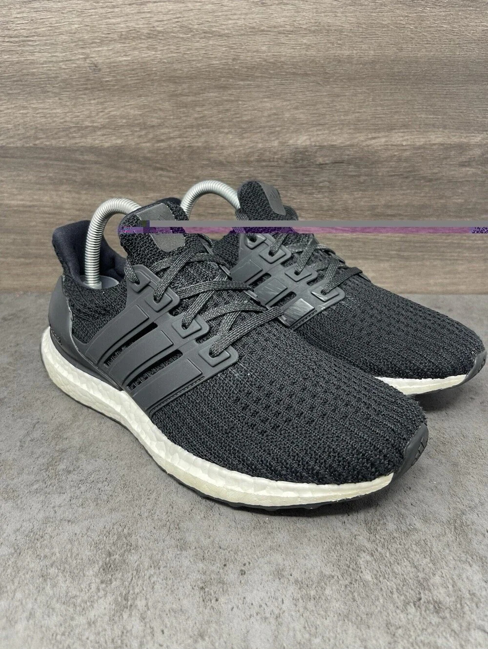Adidas Ultraboost 4.0 Sneakers Womens Size 8 Black White Athletic Trainer